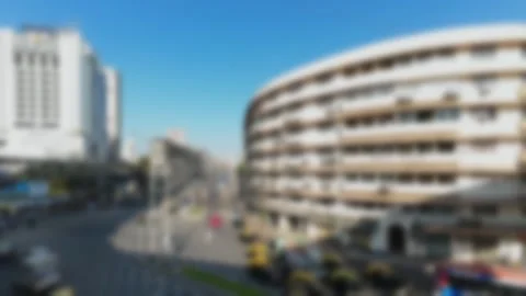 Blurred time lapse video of a busy traffic at Nana Chowk in Mumbai. Stock Footage 301711769