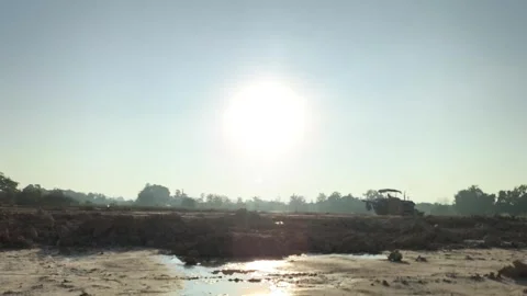 Blurred tractor2 Stock Footage 319652884