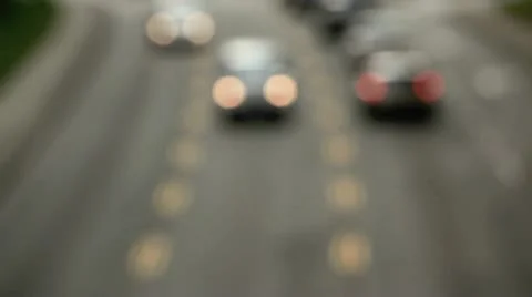 Blurred traffic Stockbeeldmateriaal 10920734