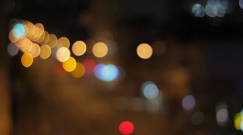 Blurred Traffic Lights HD Stock Footage 23922759