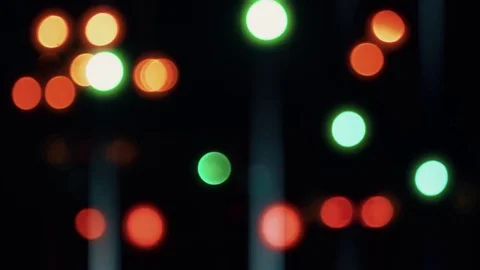 Blurred Traffic Night Lights Stock Footage 70719056