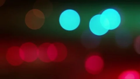 Blurred Traffic Night Lights Stock Footage 70720364
