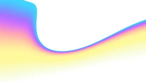 Blurred transparent gradient background. Elegant rainbow colours wavy line on Stock Photos