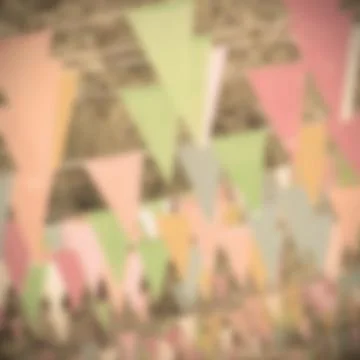 Blurred triangle flag Stock Photos