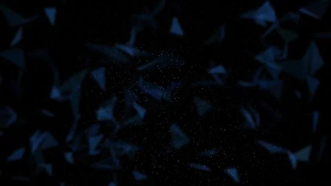 Blurred triangle shapes with dots slow motion on black background 動画素材 341155184