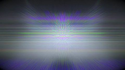 Blurred trip to infinity, vibrant glitch effect with VHS imitation and color Stock Footage 281834940