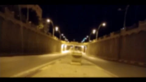 Blurred tunnel ( time lapse ) Stock Footage