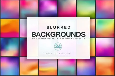 Blurred vector backgrounds. Stock Illustration