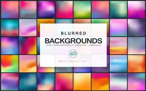 Blurred vector backgrounds. Stock Illustration