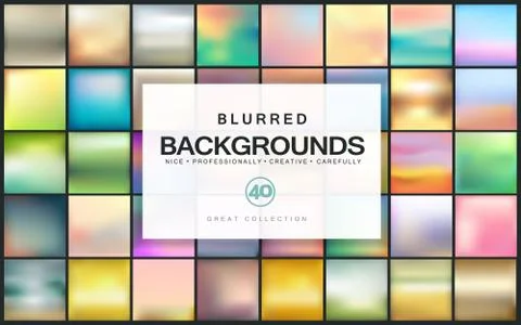 Blurred vector backgrounds. Stock Illustration