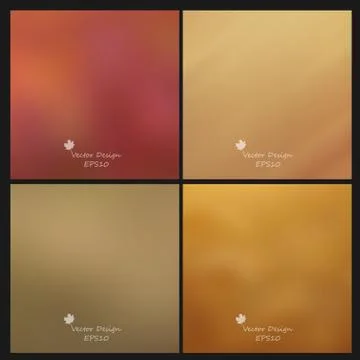 Blurred vector backgrounds set Stock Illustration