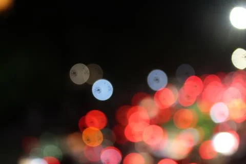 Blurred vehicle lights Foto stock