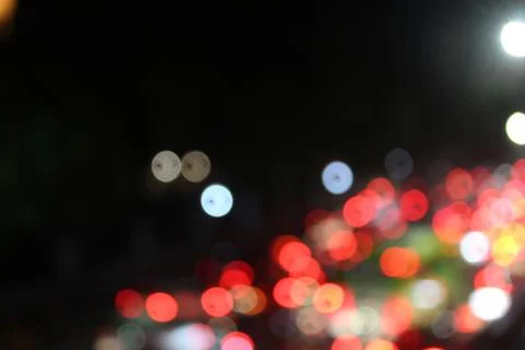 Blurred vehicle lights Foto stock