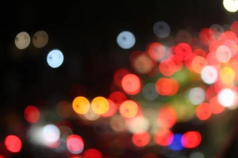 Blurred vehicle lights Foto stock