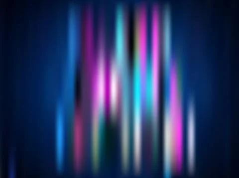 Blurred Vertical Color Stripes on Dark Background Stock Illustration