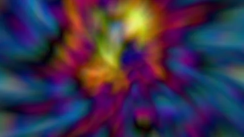 Blurred vibrant colors burst from a central point in radial motion Видео 340528752