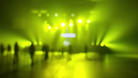 Blurred video of a half-empty dance floor in a nightclub. Bright delta Stock Footage 288391249