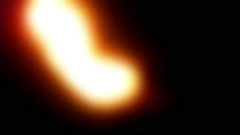 Blurred video of orange light Stock Footage 163766728