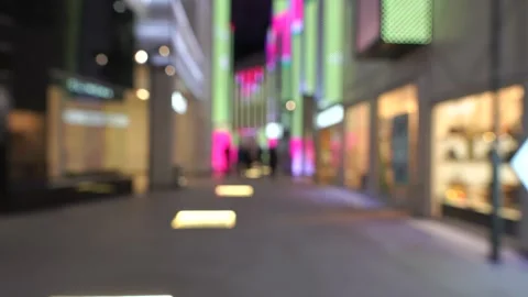 Blurred video of people walking in the mall Video stock 230145398