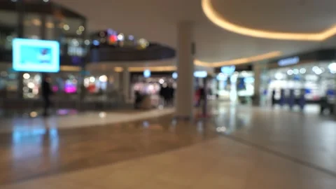Blurred video of people walking in the mall Video stock 231760670
