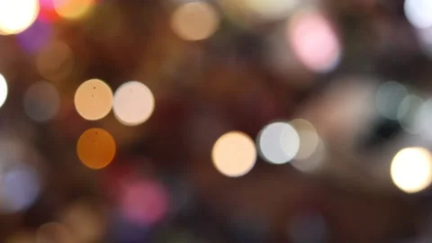 Blurred view of night traffic car lights on a busy street Stock Footage 310208452