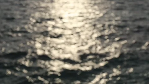 Blurred View of the Ocean at Sunset Stock Footage 310816232