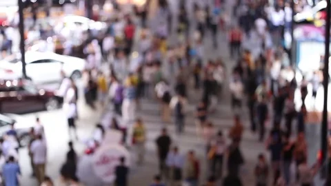 Blurred view People walking Stock Footage 74985850