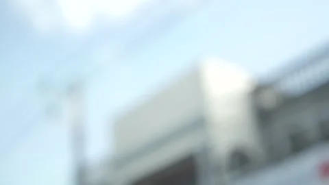 Blurred view to the sky while ridding inside the moving car Stock Footage 171985812