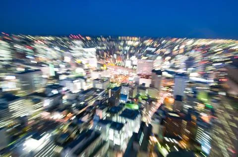 Blurred view towards an object Stock Photos