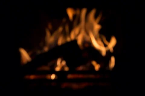 Blurred warm fire Stock Photos