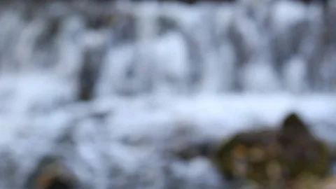 Blurred waterfall background Video stock 97027768