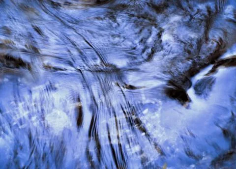 Blurred waves on the river Stock Photos