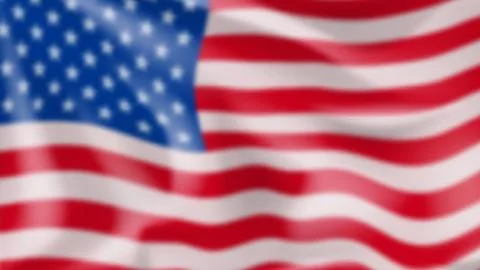 Blurred waving USA flag Stock Illustration