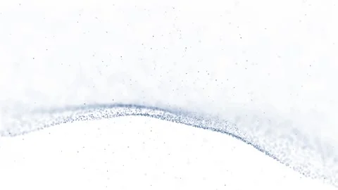 Blurred wavy dots looping motion on white background Video stock 334080913