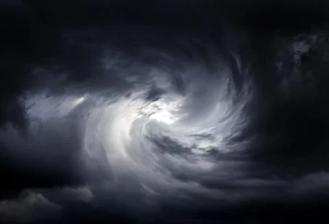 Blurred Whirlwind in the Clouds Stockfoto's