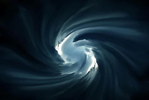 Blurred Whirlwind in the Clouds Stock Photos