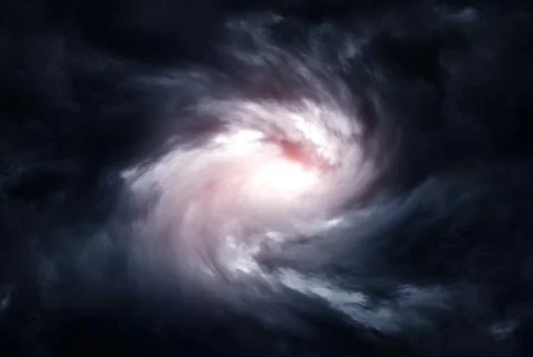 Blurred Whirlwind in the Clouds Stock Photos