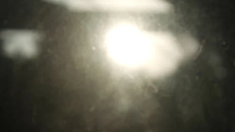 Blurred window glass with the glint of sunlight coming in Stock Footage 323363812