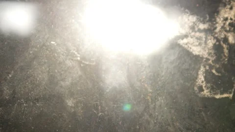 Blurred window glass with the glint of sunlight coming in Stock Footage 323363821