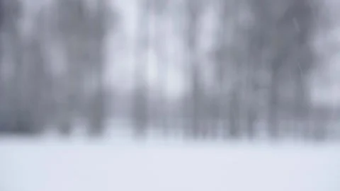 Blurred winter background, falling snow whirls gently. Stock Footage 166413675