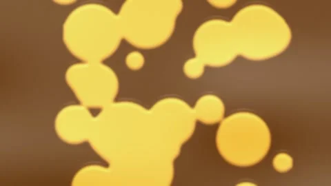 Blurred yellow blobs on brown background. 2d animation Stock-Footage 346039208