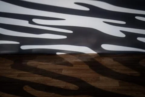 Blurred zebra light gobo pattern background Stock Photos