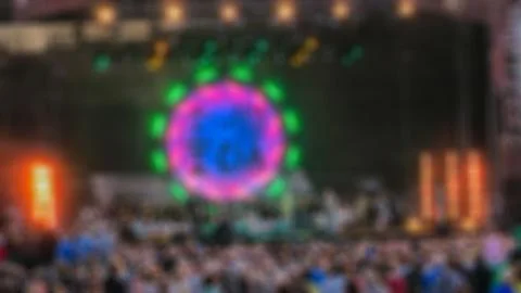 Blurring with bokeh elements in a creative story on the theme of festival lig 스톡 사진