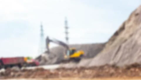 The blurring of the construction site Stock Photos