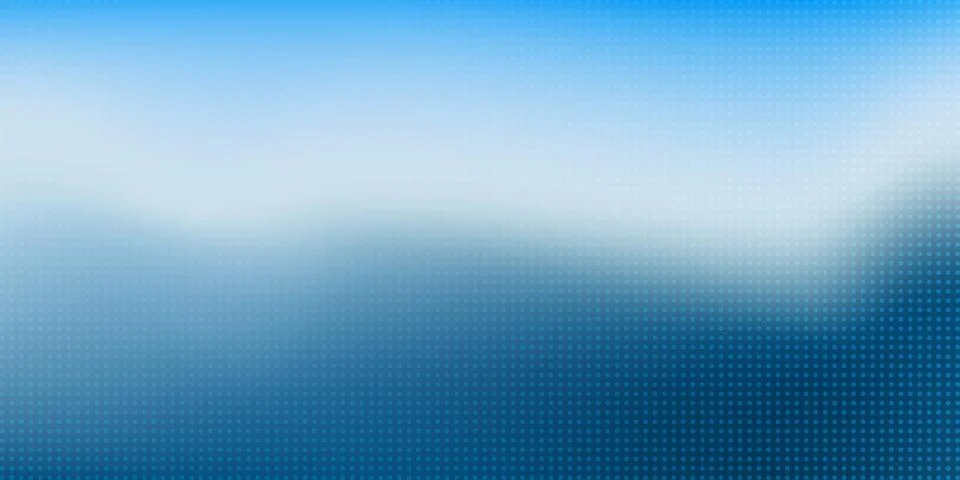 Blurry abstract background with a soft gradient blending deep blue into whi.. Stock Illustration