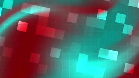 Blurry abstract design of red and blue squares. Stock Footage 299710412