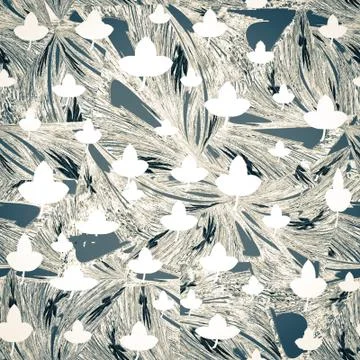 Blurry abstract seamless pattern design Stock Illustration