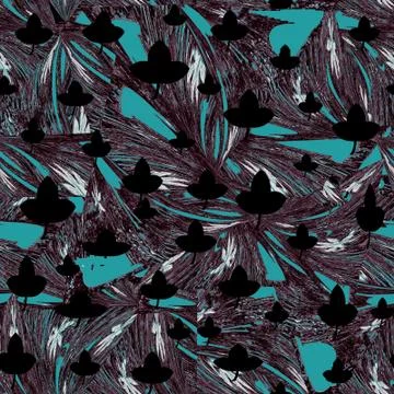 Blurry abstract seamless pattern design Stock Illustration