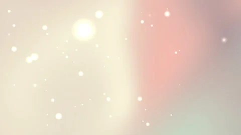 Blurry animation of an out of focus white and pink light with little white dots Vidéo 304236991