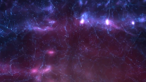 Blurry artistic computer network cyberspace flow motion background 動画素材 111674658